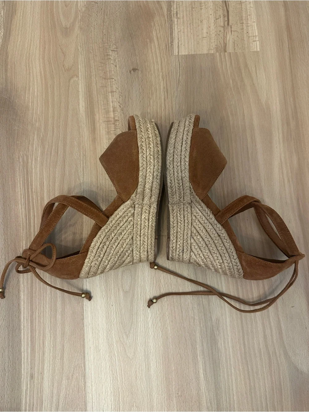 Ugg Reagan Suede Wedge Espadrille Sandals - Size 7